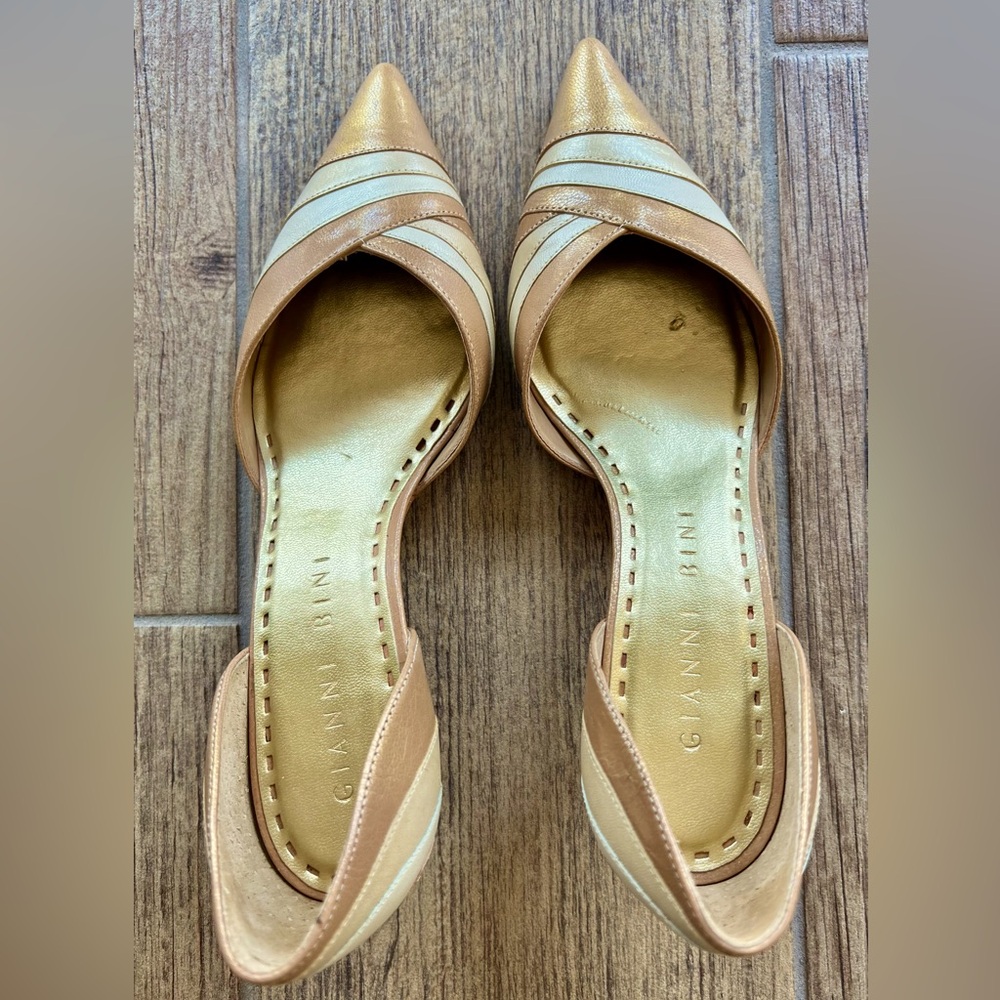 Gianni Bini Leather Vivian Pointy Toe Heels